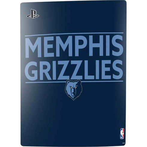 NBA Memphis Grizzlies Standard -  Blue PS5 Digital Edition Console Skin